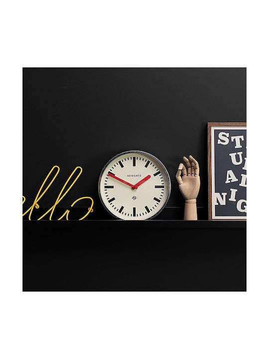 Newgate Silent Metallic Silver Wall Clock Ø30cm