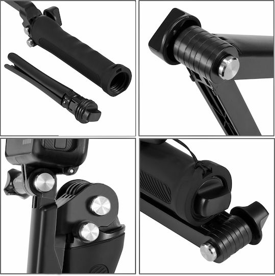 Puluz 3-Way Foldable Selfie Stick for DJI GoPro Insta360