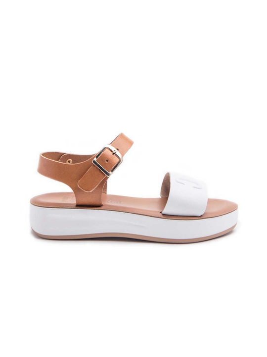 PRETTY SOFT 1533-WHITE-TABAC White sandals