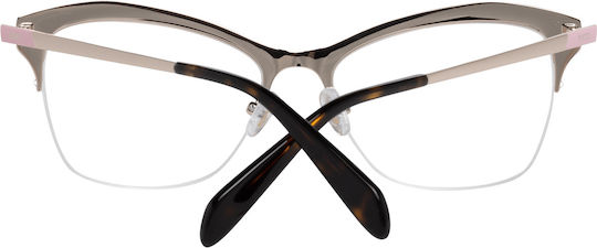 Emilio Pucci Women's Metal Prescription Eyeglass Frame Pink EP5074 033