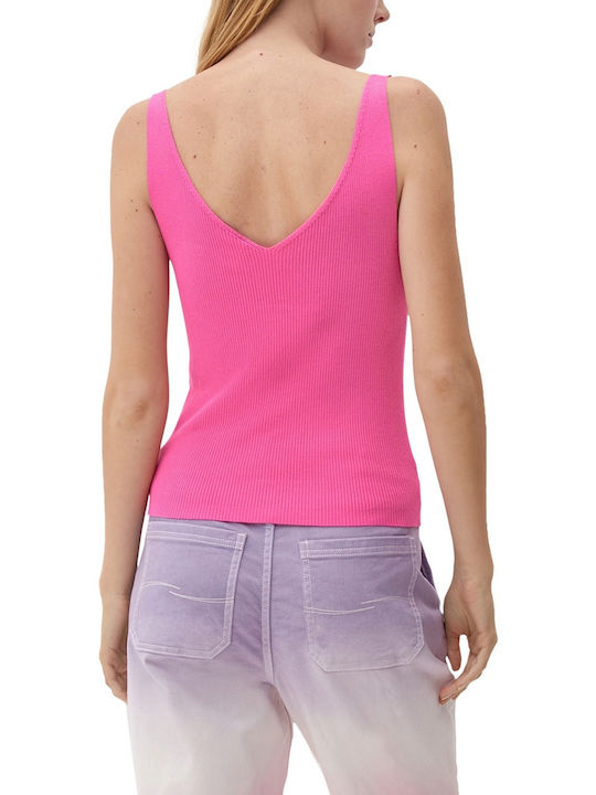 S.Oliver Damen Sommer Bluse Ärmellos Rosa