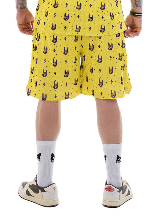 Bee. Unusual. Sportliche Herrenshorts yellow