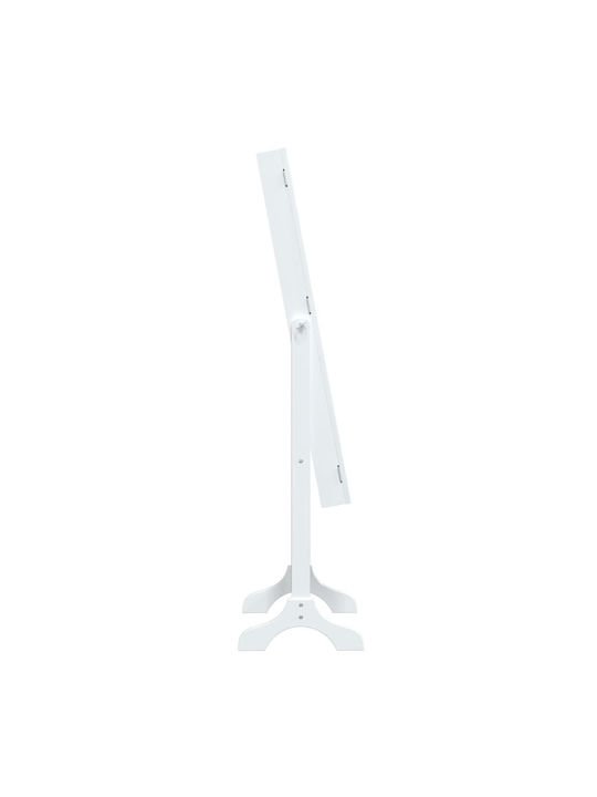 vidaXL Καθρέπτης με Λευκό Ξύλινο Πλαίσιο 146x37cm