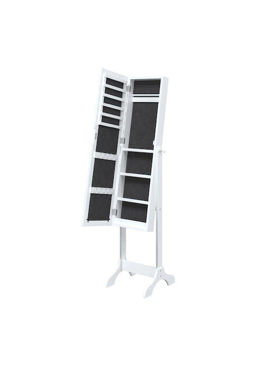 vidaXL Καθρέπτης με Λευκό Ξύλινο Πλαίσιο 146x37cm