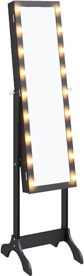 vidaXL Ορθογώνιος Μαύρος & LED Φωτισμό 146x37cm vidaXL Ορθογώνιος Μαύρος & LED Φωτισμό 146x37cm