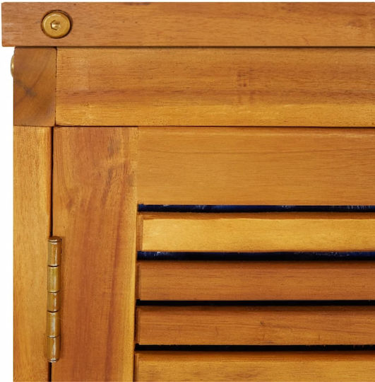 Three-Leaf Wooden Cabinet with Locking Capability 210x87x104 cm