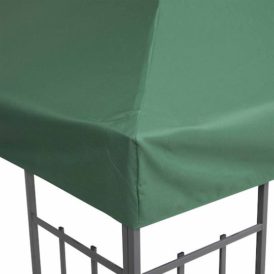 Outsunny Gazebo Acoperiș pentru foișor Verde 3x3m