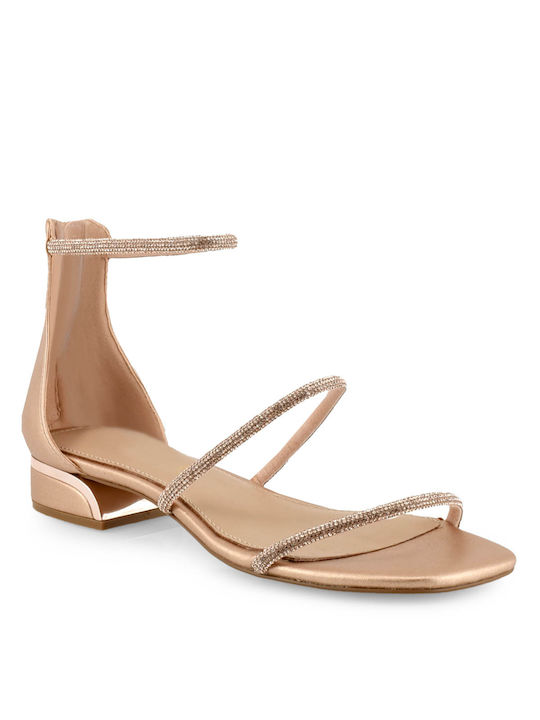 Exe Women's Flat Sandals with Strap in Pink Color