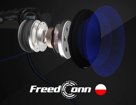 FreedConn T-max S V4 Μονή Ενδοεπικοινωνία για Κράνος Μηχανής με Bluetooth