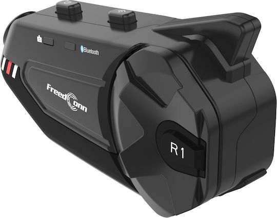 FreedConn R1 Plus E Einzelne Gegensprechanlage Für Motorradhelm Mit Bluetooth & Kamera