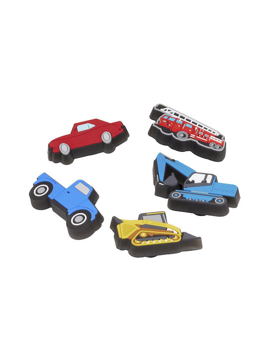 Crocs Jibbitz Charms Lights Up Cars Trucks Πολύχρωμα 10011-441