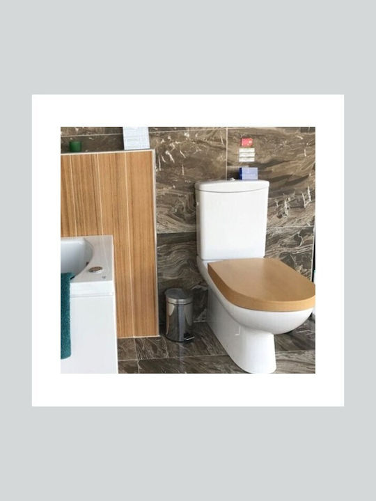 Villeroy & Boch My Nature Stehende Toilette mit Spülung mit Deckel Sanftes Schließen Weiße Villeroy & Boch My Nature Stehende Toilette mit Spülung mit Deckel Sanftes Schließen Weiße