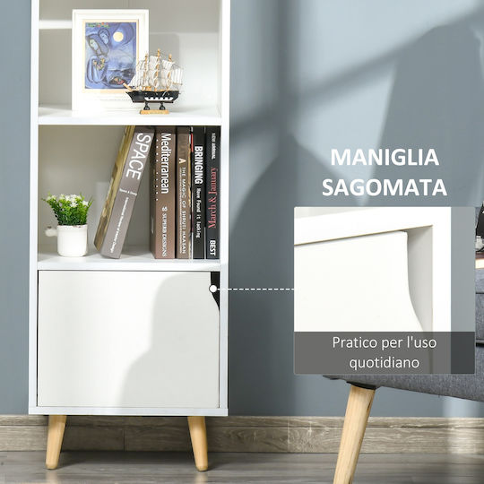 Βιβλιοθήκη Λευκή 40x30x129.5εκ.