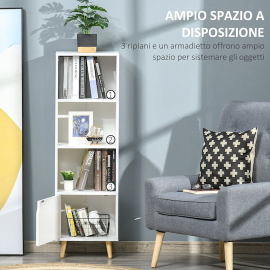 Βιβλιοθήκη Λευκή 40x30x129.5εκ.