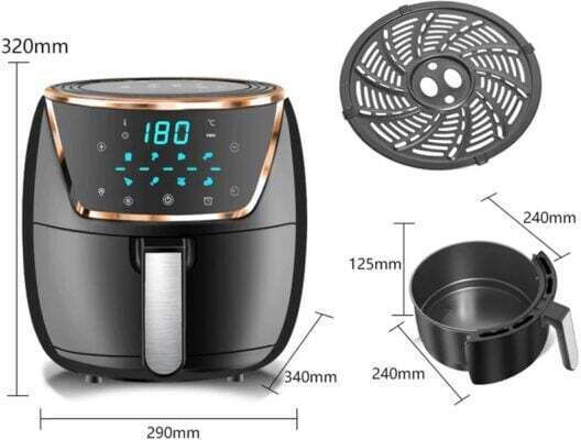 Andowl Air Fryer 7.5lt Μαύρο Q-G28