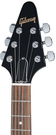 Gibson 80s Flying Ηλεκτρική Κιθάρα V Style με HH Διάταξη Μαγνητών Ebony με Θήκη