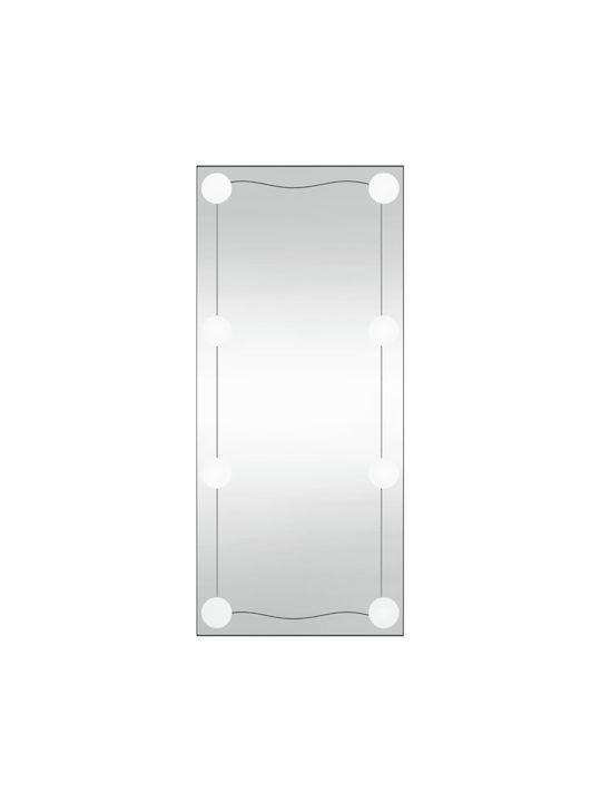 vidaXL Καθρέπτης Τοίχου με LED Φωτισμό 50x100cm