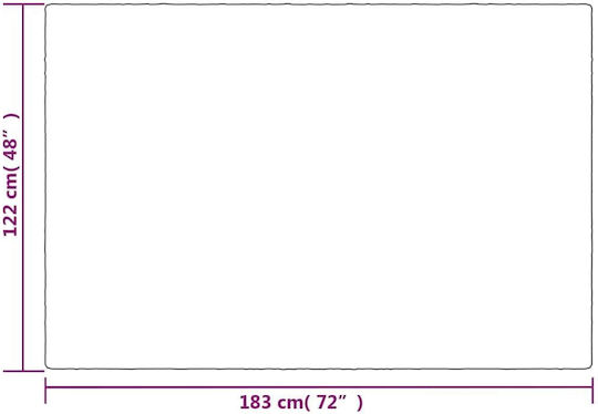 vidaXL Одеяло За Канапе С Гравитация 122x183см Сиво