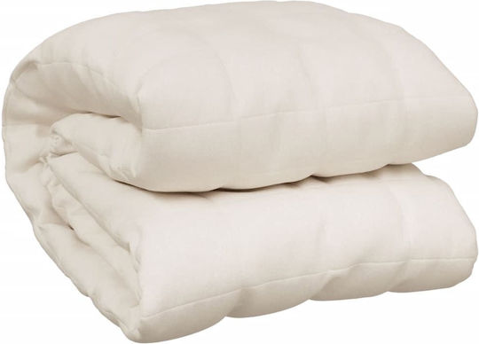 vidaXL Gravity Blanket for Sofa 120x180cm Ecru