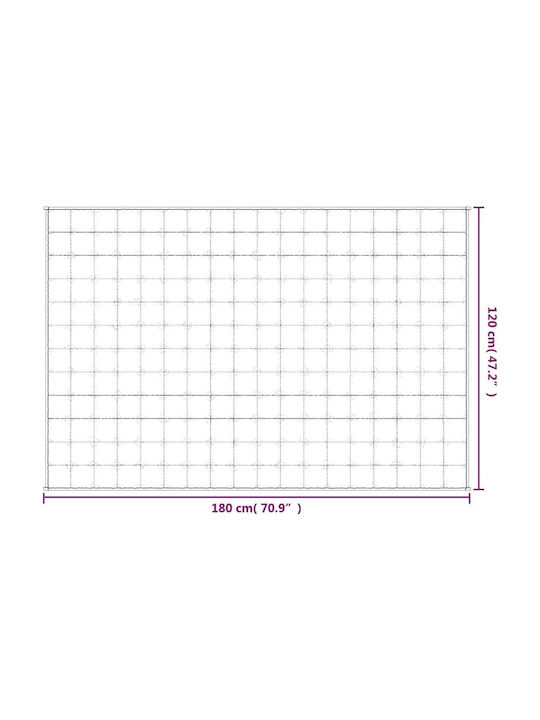 vidaXL Одеяло Гравитация Канапе 120x180см Сиво