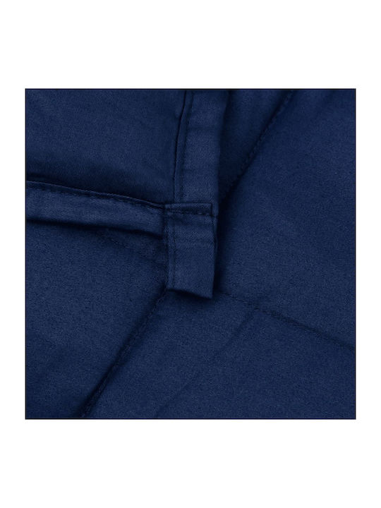 vidaXL Double Gravity Blanket 200x200cm Blue