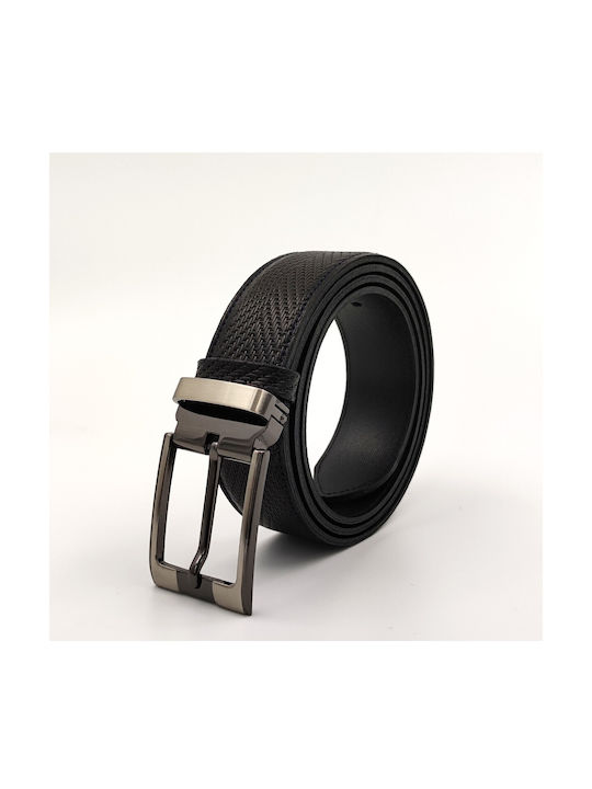 Borsche Men's Leather Belt Black