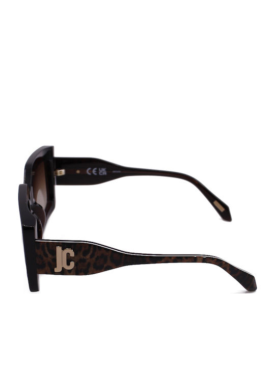 Just Cavalli Women's Sunglasses with Brown Plastic Frame and Brown Gradient Lens SJC020 0AAK