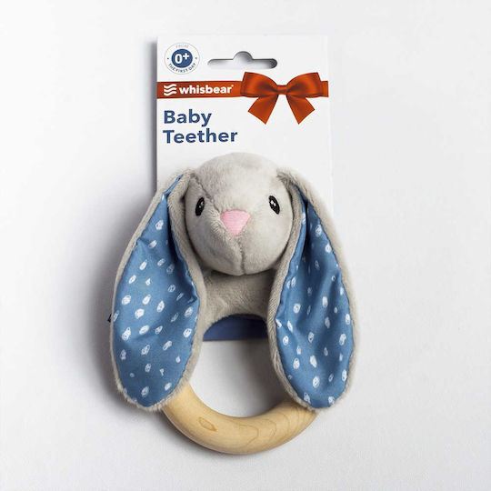 Whisbear Bunny Wooden Teething Ring for 0 m+