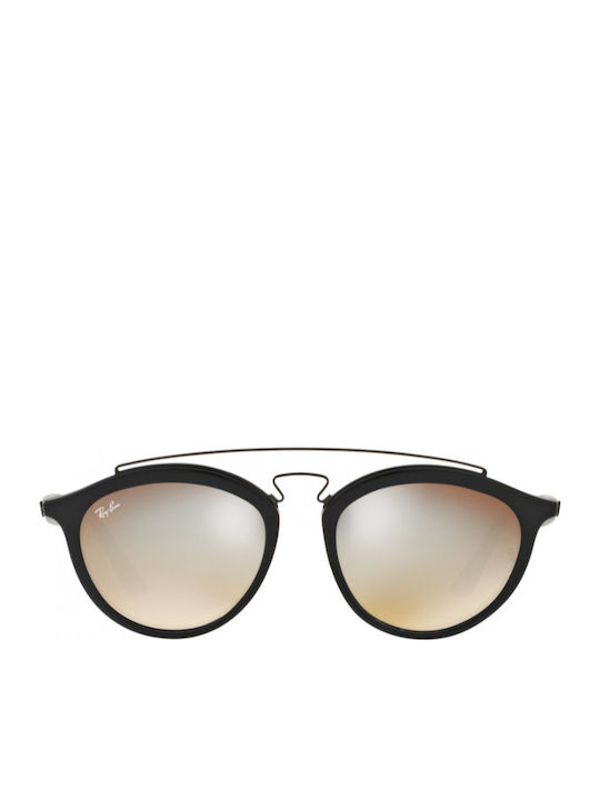 Ray Ban Gatsby II Unisex Sunglasses with Black Frame and Brown Gradient Mirror Lens RB4257 6253/B8