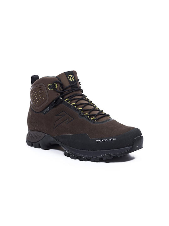 Tecnica Plasma MID GTX Herren Wanderstiefel Wasserdicht mit Gore-Tex Membran Braun