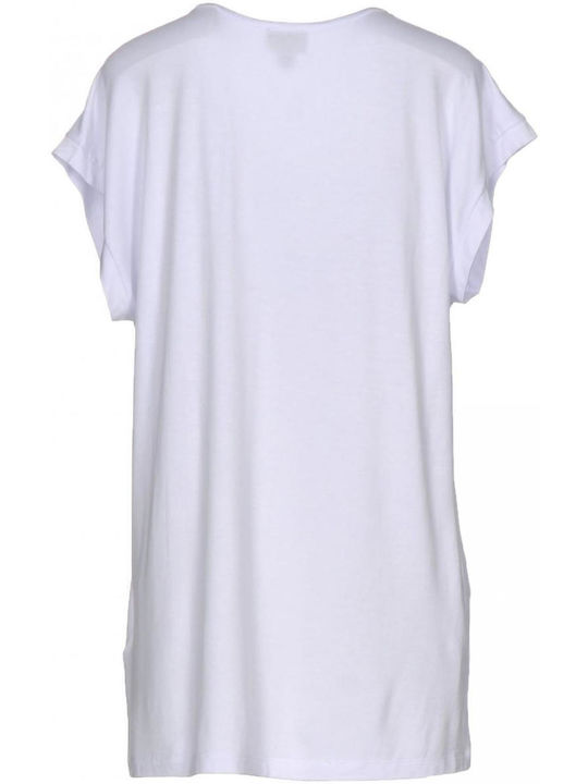 Just Cavalli Women's Summer Blouse Short Sleeve White