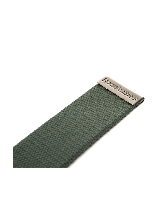 Idol Men's Belt Fabric Webbing Belt Khaki