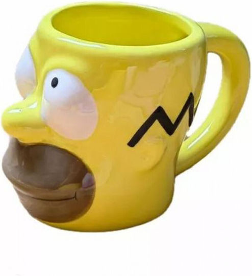 Simpsons 3D Κούπα Κεραμική Κίτρινη 300ml