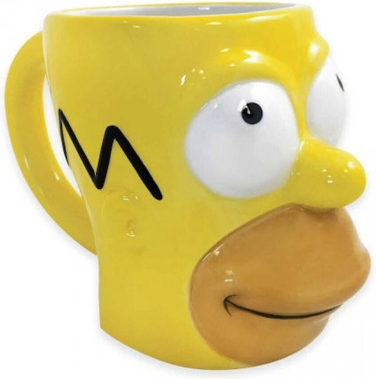 Simpsons 3D Cană Ceramică Galbenă 300ml