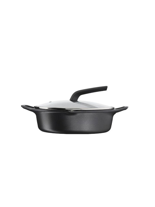 Tefal Robusto Ρηχή Κατσαρόλα από Χυτό Αλουμίνιο 4.2lt / 28cm