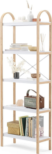 Библиотека Bellwood Естествено - Бяла 60.9x26x167.6см