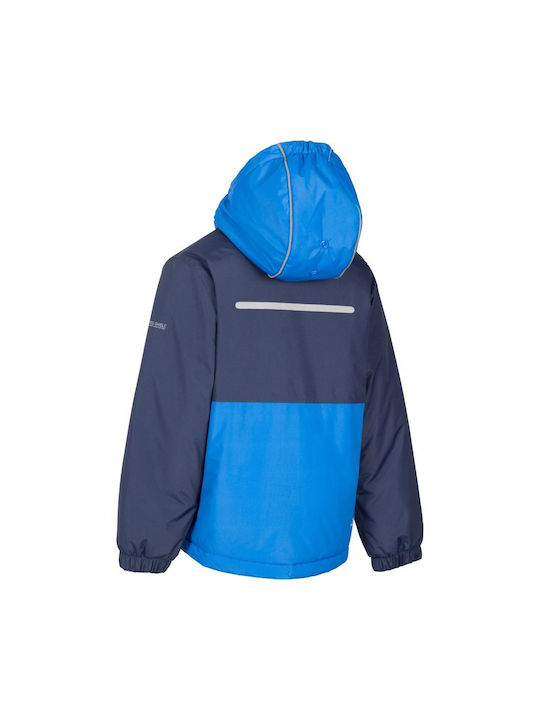 Trespass Kinderjacke Kurz mit Kapuze Blau