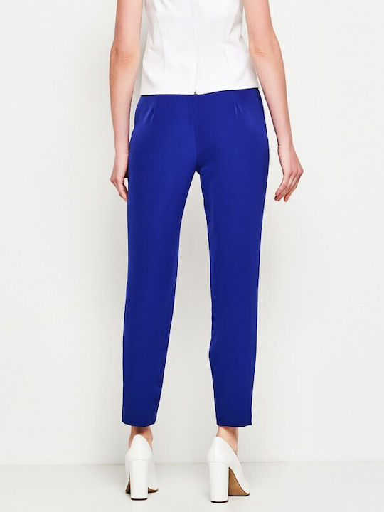 Lynne Damen Stoff Hose Blau