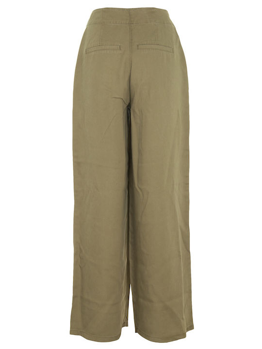 Only 15287485 Damen Stoff Palazzohose Loose Fit Aloe Khaki