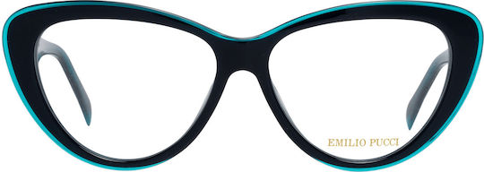 Emilio Pucci Rame Ochelari Pentru Femei Acetat Fluture Turcoaz EP5096 089