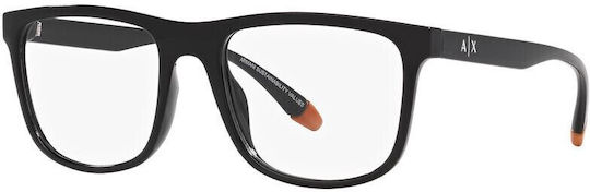 Armani Exchange Kunststoff Brillenrahmen Schwarz AX3101U 8158