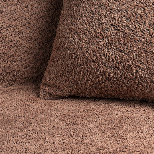 Beauty Home Lamb 8570 Σετ Ριχτάρια 2τμχ Chenille Ρόζ