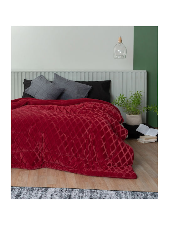 Palamaiki Duvet Cover Single 160x240cm Nadine Red 280 GSMGsm