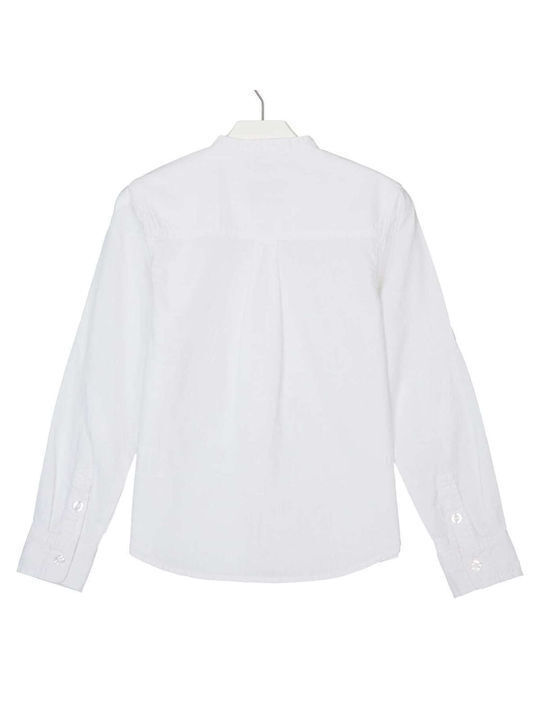 Losan Kids One Color Linen Shirt White