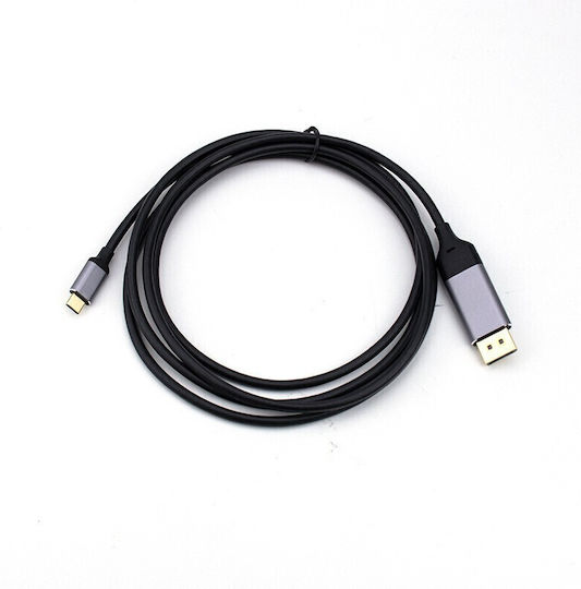 Andowl Qhd614 Video Cable USB-C male - DisplayPort Μαύρο 2m Q-HD614