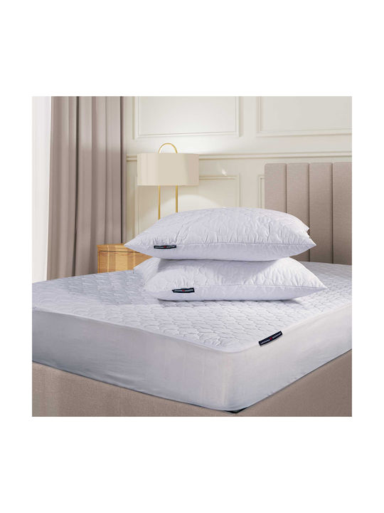 Greenwich Polo Club 2340 Pillow Protector Set Quilted White 50x70cm.