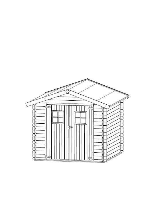 Hölzernes Gartenhaus M2.46xP2.46xH2.38m