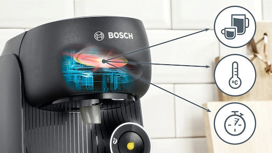 Bosch Finesse Kapsel-Kaffeemaschine Tassimo Druck 3.3bar Schwarz