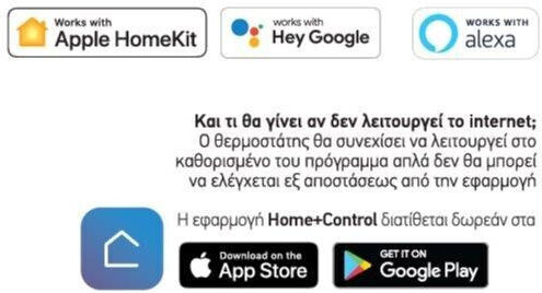 Legrand Smarther Ψηφιακός Θερμοστάτης Χώρου Smart με Οθόνη Αφής και Wi-Fi