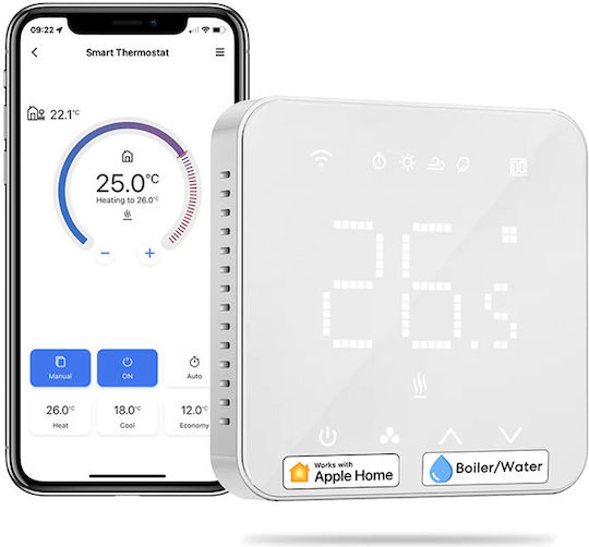 Meross MTS200BHK Smart Digital Thermostat with Wi-Fi